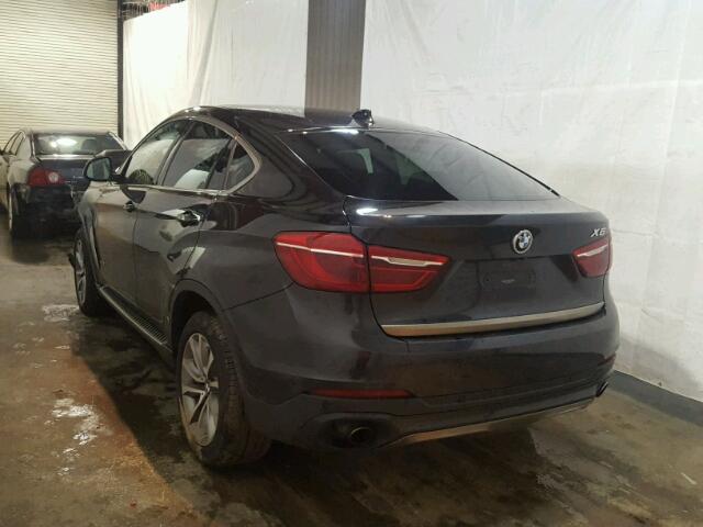 5UXKU2C58F0N76118 - 2015 BMW X6 XDRIVE3 BLACK photo 3