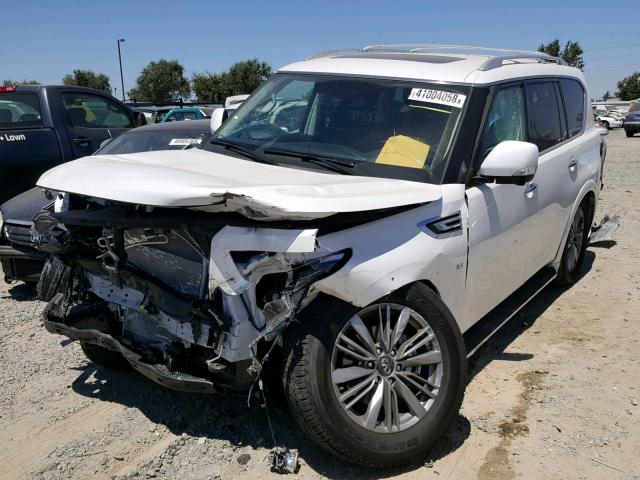 JN8AZ2NE6J9194710 - 2018 INFINITI QX80 BASE WHITE photo 2