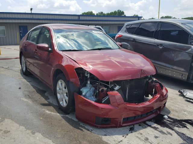 1N4BA41E18C834589 - 2008 NISSAN MAXIMA SE RED photo 1