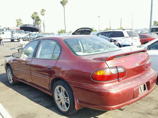 1G1NE52J22M639074 - 2002 CHEVROLET MALIBU LS წითელი ფოტო 3