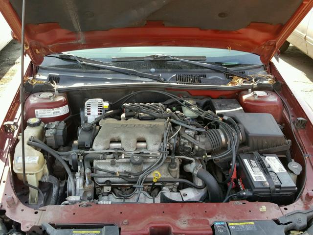 1G1NE52J22M639074 - 2002 CHEVROLET MALIBU LS წითელი ფოტო 7