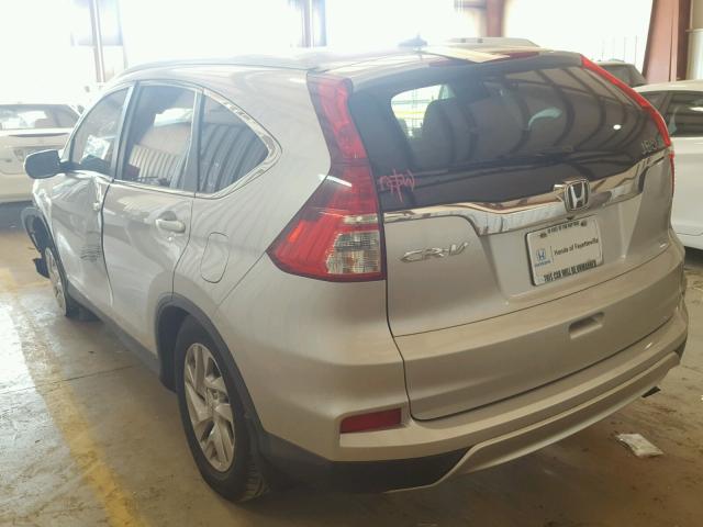 2HKRM3H74FH545404 - 2015 HONDA CR-V EXL SILVER photo 3