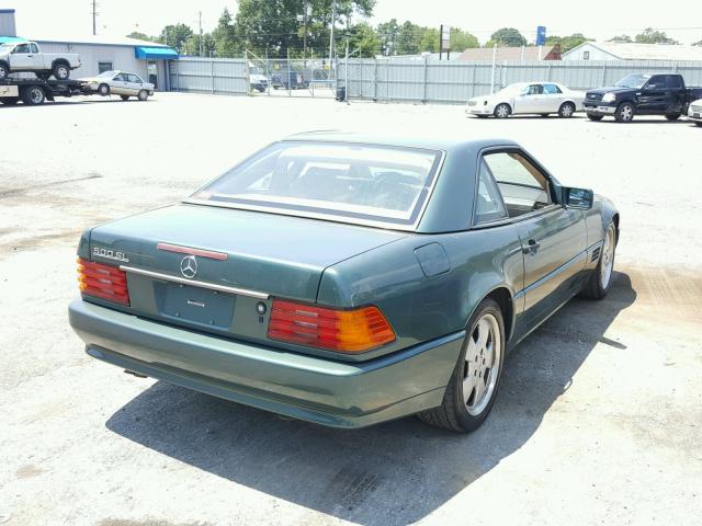 WDBFA66E1MF029439 - 1991 MERCEDES-BENZ 500 SL GREEN photo 4