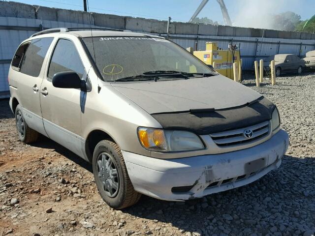 4T3ZF13C91U364884 - 2001 TOYOTA SIENNA LE/ TAN photo 1