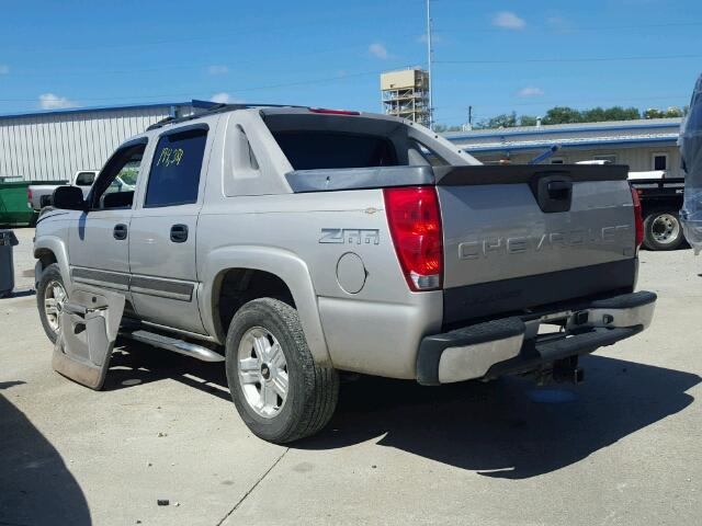 3GNEC12Z55G239083 - 2005 CHEVROLET AVALANCHE BEIGE photo 3