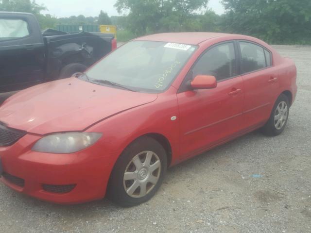 JM1BK12F361509688 - 2006 MAZDA 3 I RED photo 2