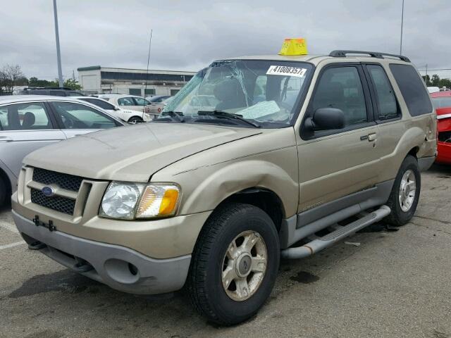 1FMYU70E11UC20250 - 2001 FORD EXPLORER S GOLD photo 2