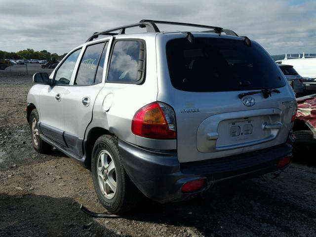 KM8SC13D43U415495 - 2003 HYUNDAI SANTA FE G SILVER photo 3