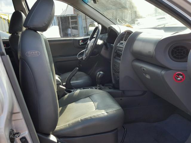 KM8SC13D43U415495 - 2003 HYUNDAI SANTA FE G SILVER photo 5