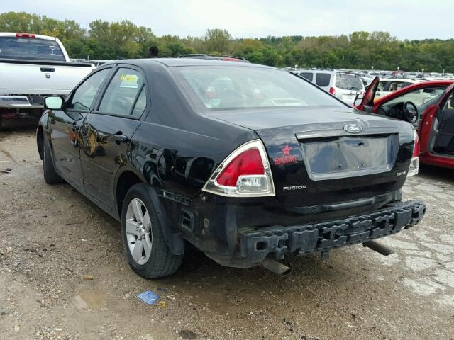 3FAHP07106R204468 - 2006 FORD FUSION SE BLACK photo 3