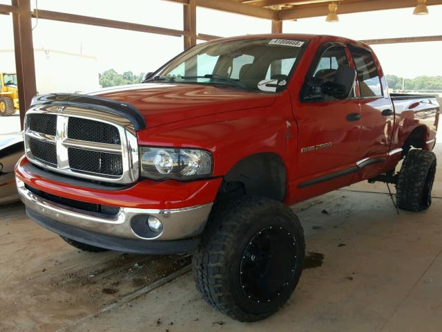 3D7KU28C04G191143 - 2004 DODGE RAM 2500 S RED photo 2