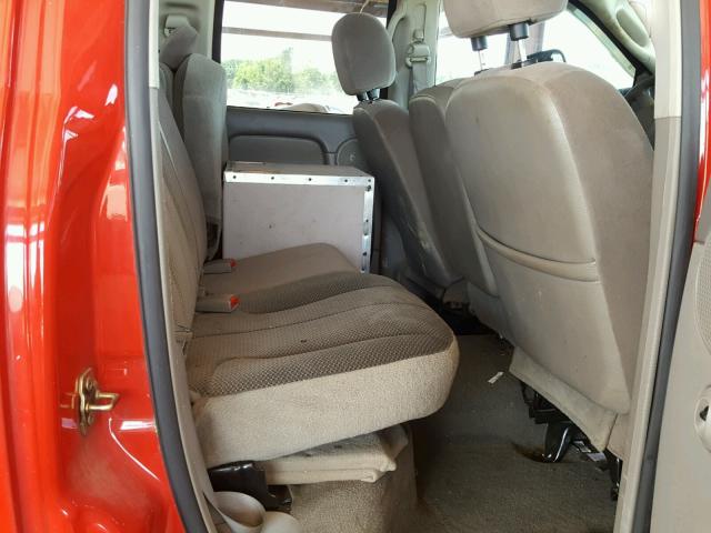3D7KU28C04G191143 - 2004 DODGE RAM 2500 S RED photo 6