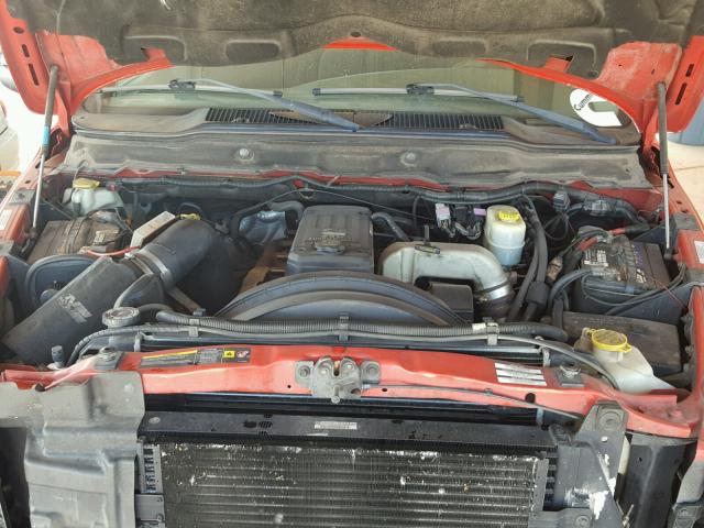 3D7KU28C04G191143 - 2004 DODGE RAM 2500 S RED photo 7