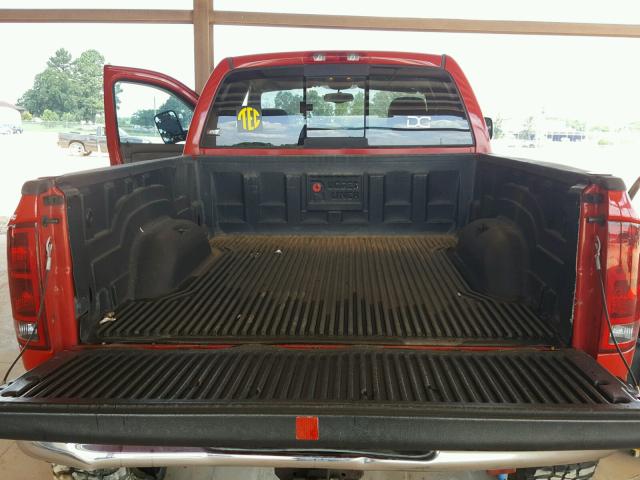 3D7KU28C04G191143 - 2004 DODGE RAM 2500 S RED photo 9