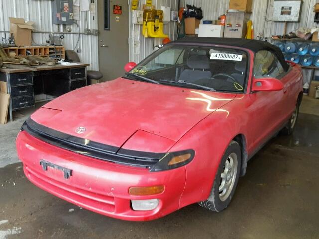 JT5ST87K5P0148883 - 1993 TOYOTA CELICA GT RED photo 2