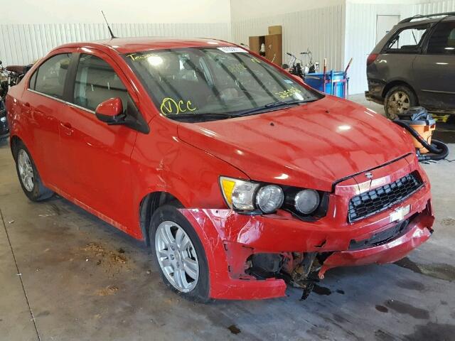 1G1JD5SHXE4235992 - 2014 CHEVROLET SONIC LT RED photo 1