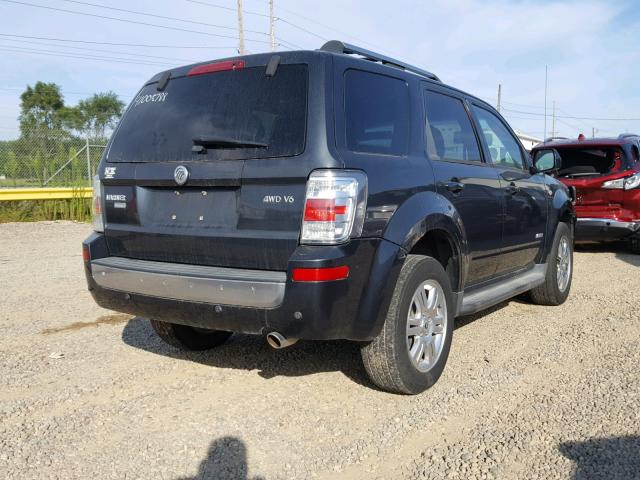 4M2CU97138KJ35519 - 2008 MERCURY MARINER PR GRAY photo 4