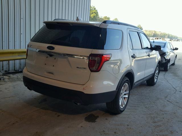 1FM5K7B81GGB30765 - 2016 FORD EXPLORER WHITE photo 4