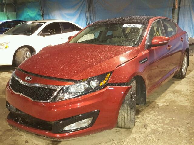 5XXGN4A78DG118238 - 2013 KIA OPTIMA EX RED photo 2