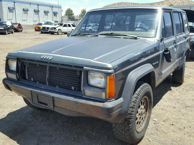 1J4FJ28S3ML530454 - 1991 JEEP CHEROKEE GREEN photo 2