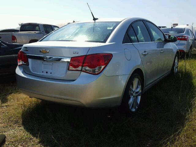 1G1PG5SBXE7366660 - 2014 CHEVROLET CRUZE SILVER photo 4