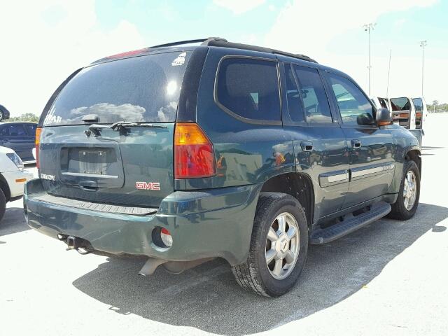 1GKDS13S452256270 - 2005 GMC ENVOY GREEN photo 4