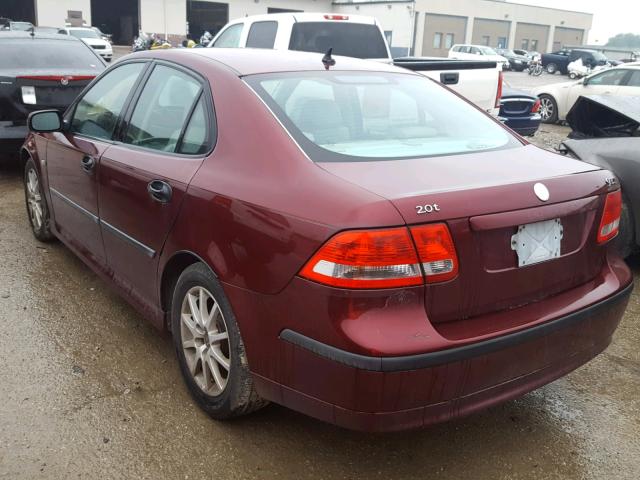 YS3FB49S131008695 - 2003 SAAB 9-3 LINEAR MAROON photo 3