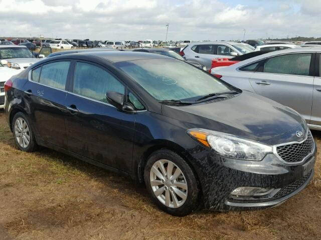 KNAFX4A88F5307118 - 2015 KIA FORTE EX BLACK photo 1