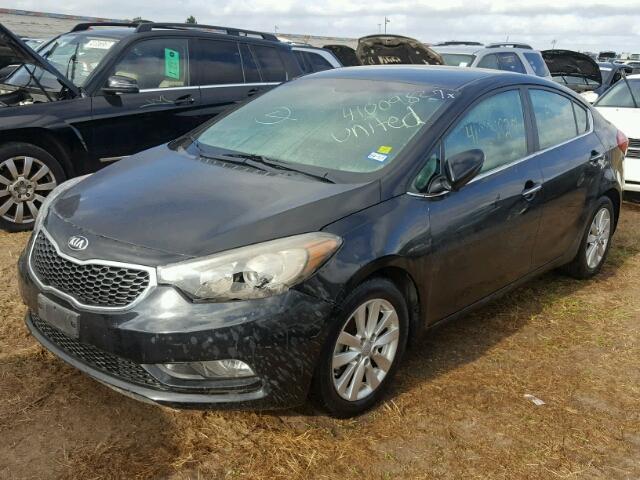 KNAFX4A88F5307118 - 2015 KIA FORTE EX BLACK photo 2