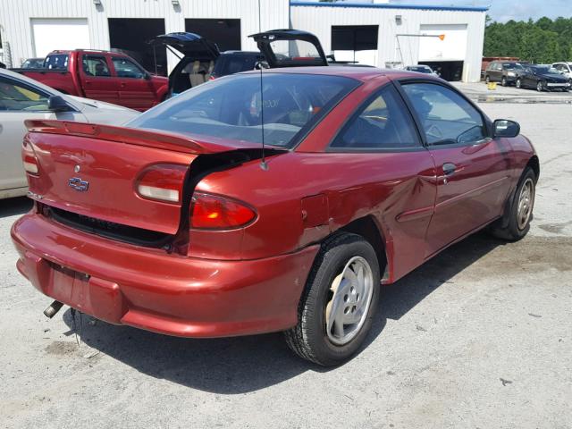 1G1JC1246X7208640 - 1999 CHEVROLET CAVALIER B RED photo 4