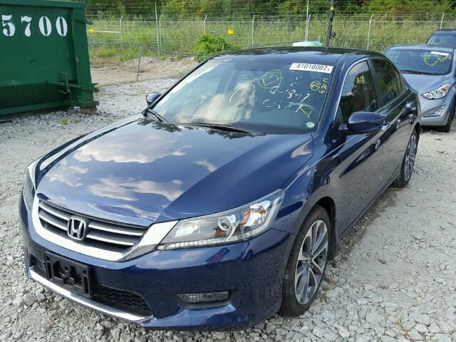 1HGCR2F57EA269049 - 2014 HONDA ACCORD SPO BLUE photo 1