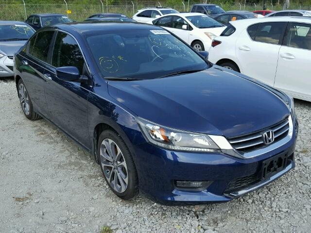 1HGCR2F57EA269049 - 2014 HONDA ACCORD SPO BLUE photo 2