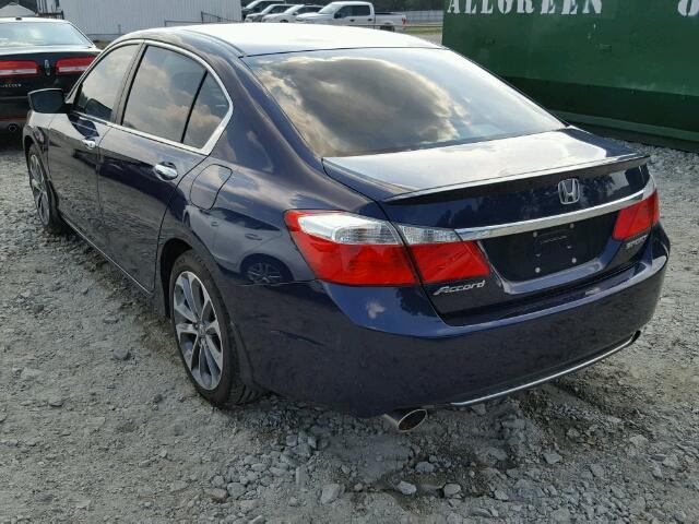 1HGCR2F57EA269049 - 2014 HONDA ACCORD SPO BLUE photo 3