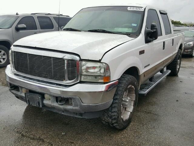 1FTNW20F71EC89242 - 2001 FORD F250 SUPER WHITE photo 2