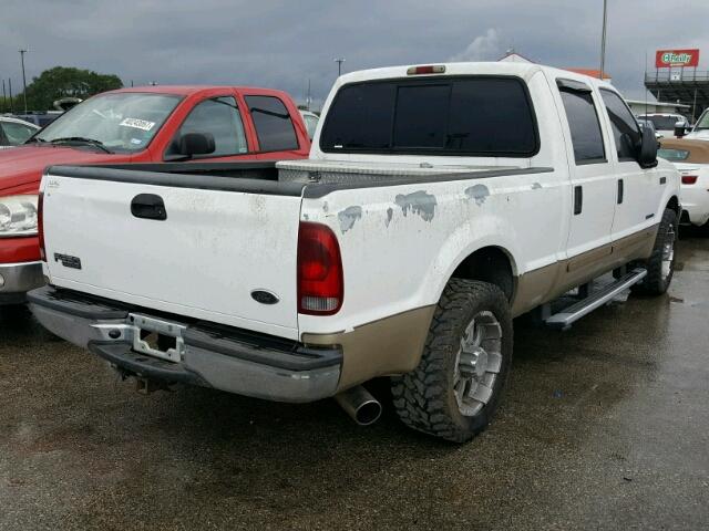 1FTNW20F71EC89242 - 2001 FORD F250 SUPER WHITE photo 4