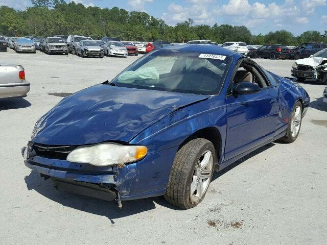 2G1WX12K739452735 - 2003 CHEVROLET MONTE CARL BLUE photo 2