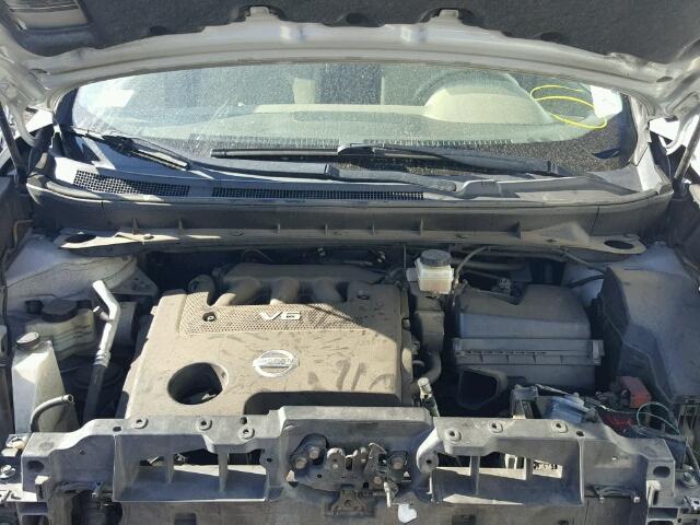 JN8AZ18W49W111691 - 2009 NISSAN MURANO S SILVER photo 7