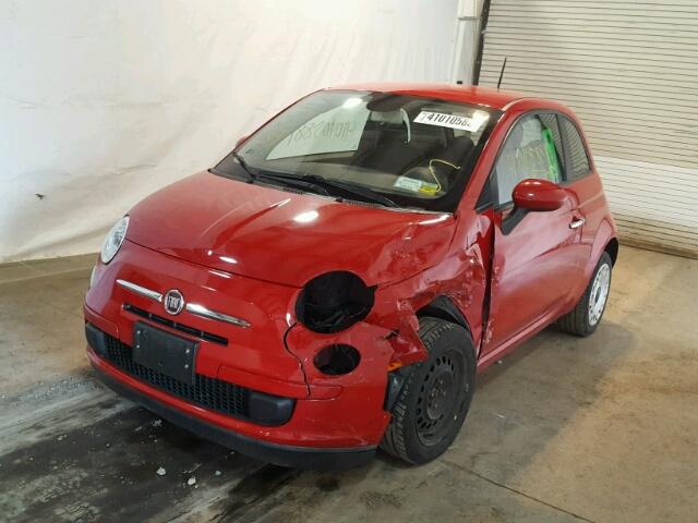 3C3CFFAR1DT726247 - 2013 FIAT 500 POP RED photo 2