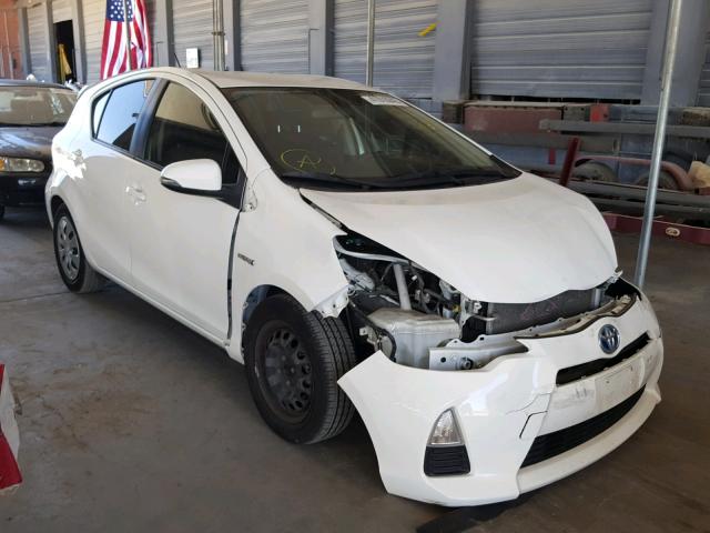 JTDKDTB36D1533671 - 2013 TOYOTA PRIUS C WHITE photo 1