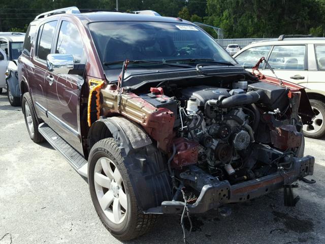 5N1BA0ND8EN606556 - 2014 NISSAN ARMADA SV MAROON photo 1