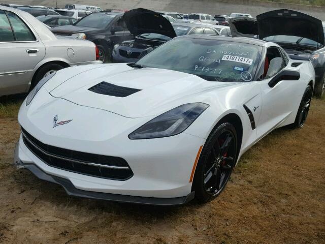 1G1YJ2D75F5100392 - 2015 CHEVROLET CORVETTE WHITE photo 2