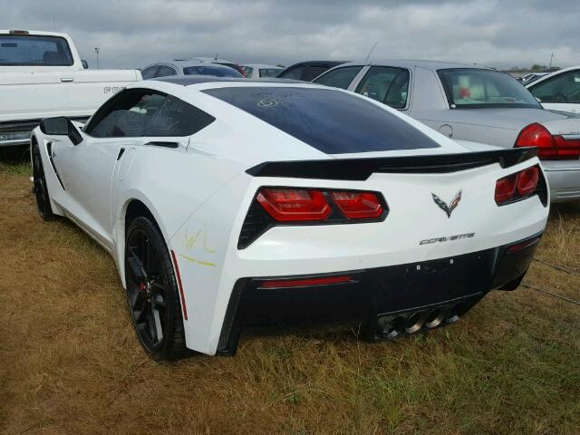 1G1YJ2D75F5100392 - 2015 CHEVROLET CORVETTE WHITE photo 3