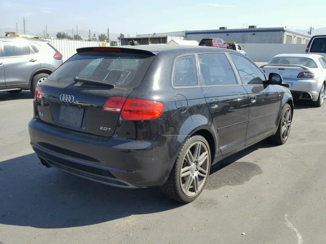 WAUHE78P89A073684 - 2009 AUDI A3 2.0T BLACK photo 4