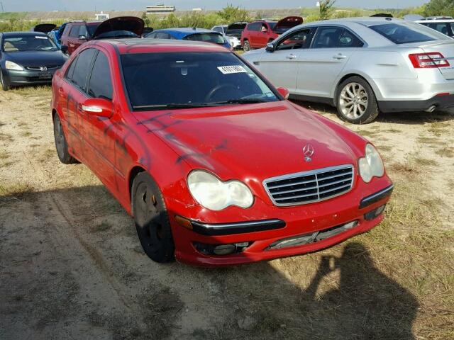 WDBRF52H96F739216 - 2006 MERCEDES-BENZ C GENERATI RED photo 1