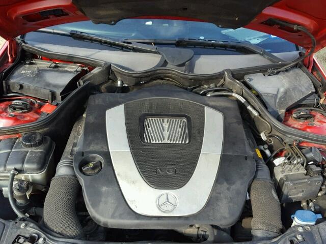 WDBRF52H96F739216 - 2006 MERCEDES-BENZ C GENERATI RED photo 7