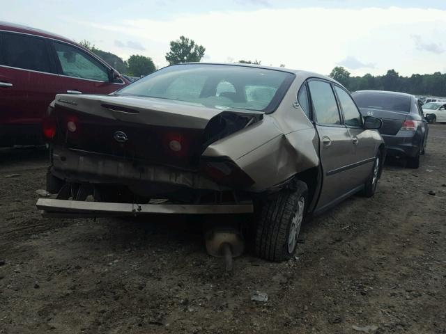 2G1WF52E439359899 - 2003 CHEVROLET IMPALA BEIGE photo 4