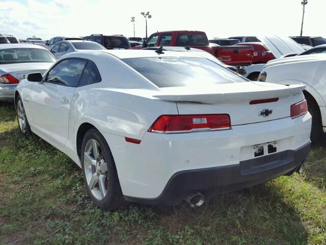 2G1FD1E32F9286478 - 2015 CHEVROLET CAMARO WHITE photo 3