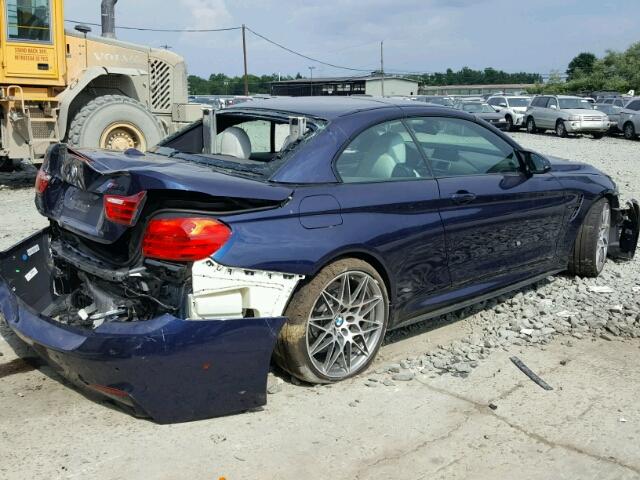 WBS3U9C56GP970460 - 2016 BMW M4 BLUE photo 4