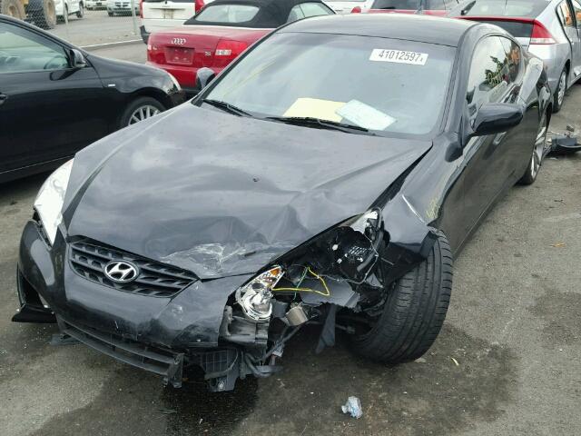 KMHHT6KD5BU046637 - 2011 HYUNDAI GENESIS CO BLACK photo 2