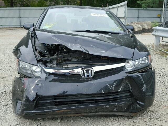 2HGFA16568H300571 - 2008 HONDA CIVIC LX BLACK photo 9